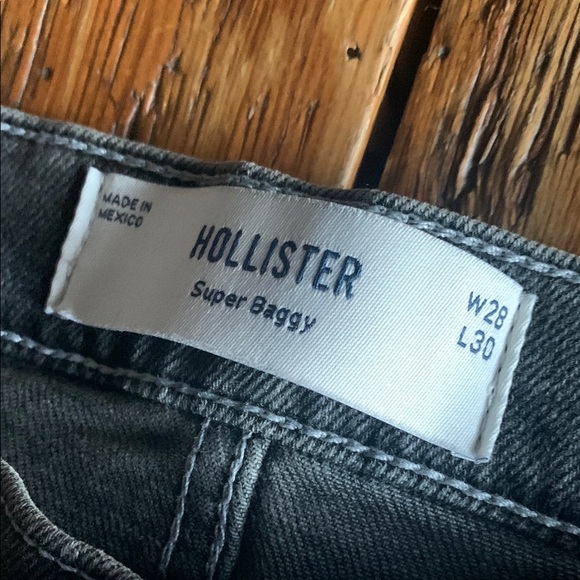 Hollister Super Baggy Jeans - Black Men's 28 x30 - Picture 4 of 5